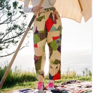 KIMCHI BLUE “Micki” Patchwork Pants Front & Back Pockets Size XS/26
